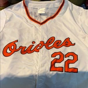 Palmer 22 Orioles button up jersey
